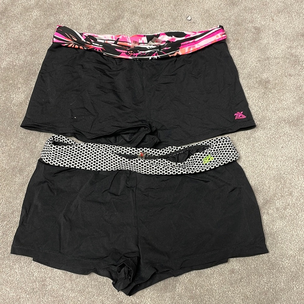 Zero Xposur swim suit cover up shorts. 2 of them. Size 16